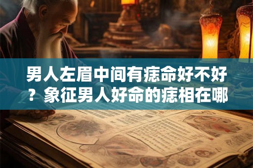 男人左眉中间有痣命好不好？象征男人好命的痣相在哪？