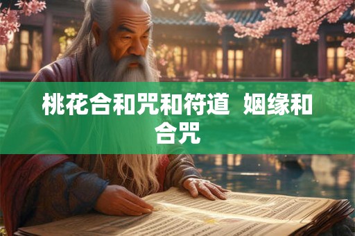 桃花合和咒和符道 姻缘和合咒 桃花合和咒和符道 姻缘和合咒