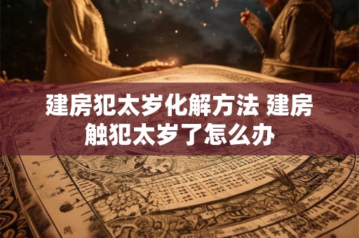 建房犯太岁化解方法 建房触犯太岁了怎么办