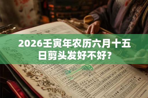 2026壬寅年农历六月十五日剪头发好不好？