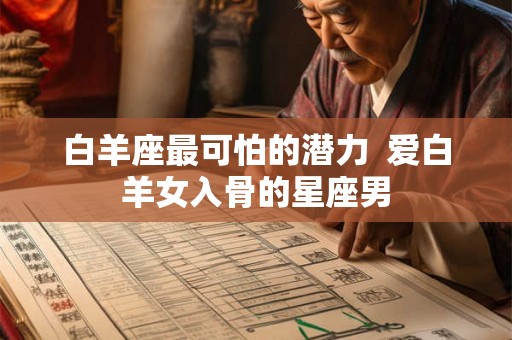 白羊座最可怕的潜力  爱白羊女入骨的星座男