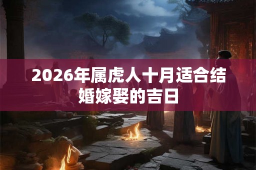 2026年属虎人十月适合结婚嫁娶的吉日
