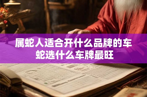 属蛇人适合开什么品牌的车 蛇选什么车牌最旺