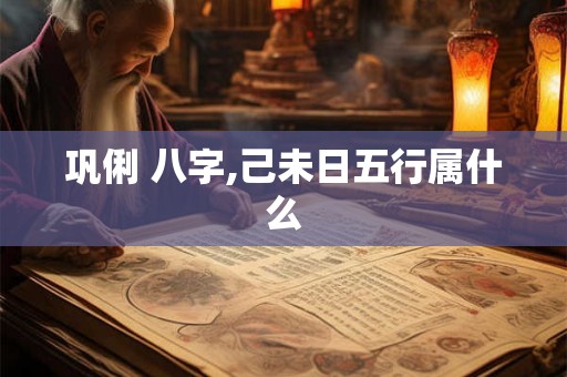 巩俐 八字,己未日五行属什么