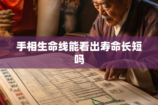 手相生命线能看出寿命长短吗