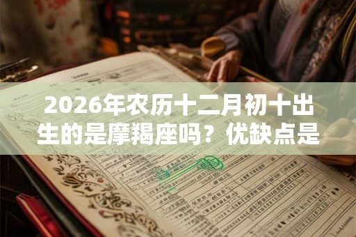 2026年农历十二月初十出生的是摩羯座吗?优缺点是什么? 2026年农历十二月初十出生的是摩羯座吗?优缺点是什么?