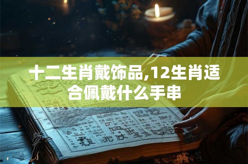 十二生肖戴饰品,12生肖适合佩戴什么手串