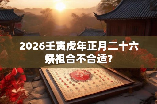 2026壬寅虎年正月二十六祭祖合不合适？