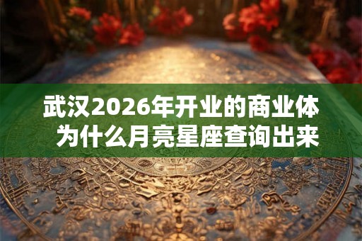 武汉2026年开业的商业体 为什么月亮星座查询出来不一样 武汉2026年开业的商业体 为什么月亮星座查询出来不一样