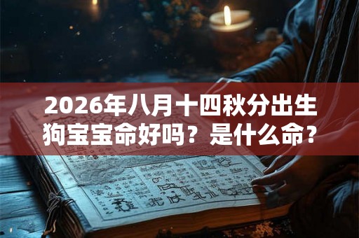 2026年八月十四秋分出生狗宝宝命好吗？是什么命？
