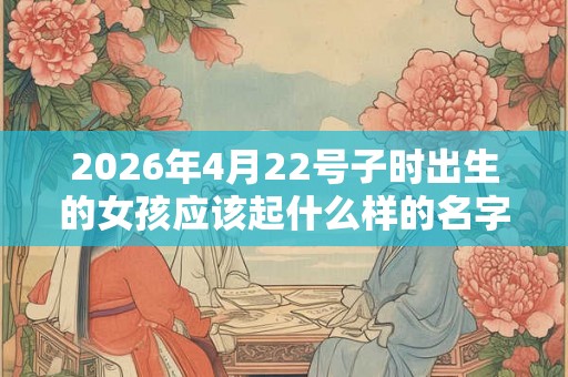 2026年4月22号子时出生的女孩应该起什么样的名字 2026年4月22号子时出生的女孩应该起什么样的名字