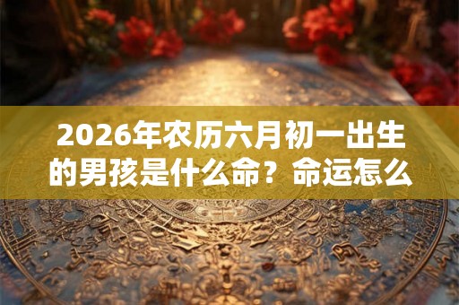 2026年农历六月初一出生的男孩是什么命？命运怎么样？