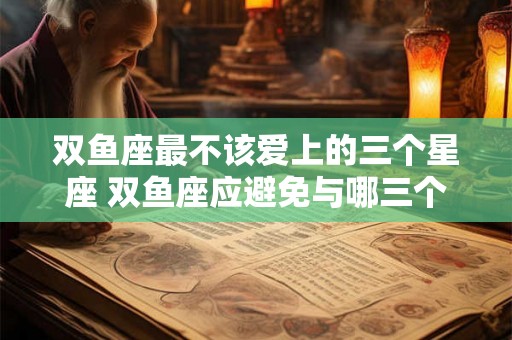 双鱼座最不该爱上的三个星座 双鱼座应避免与哪三个星座恋爱