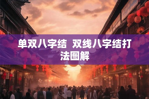 单双八字结  双线八字结打法图解