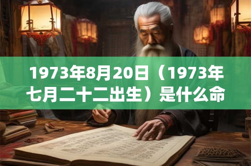 1973年8月20日（1973年七月二十二出生）是什么命_命运如何