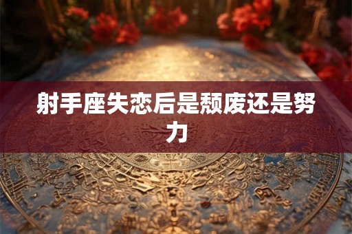 射手座失恋后是颓废还是努力