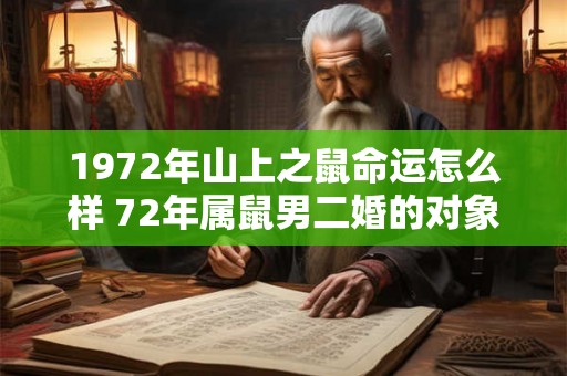 1972年山上之鼠命运怎么样 72年属鼠男二婚的对象
