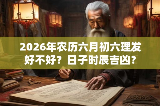 2026年农历六月初六理发好不好？日子时辰吉凶？