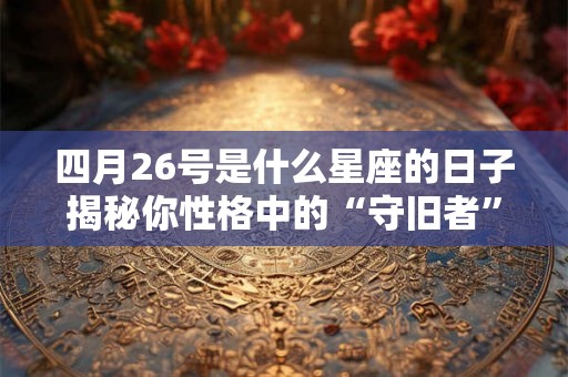 四月26号是什么星座的日子揭秘你性格中的“守旧者”