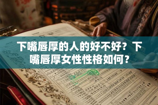 下嘴唇厚的人的好不好?下嘴唇厚女性性格如何? 下嘴唇厚的人的好不好?下嘴唇厚女性性格如何?