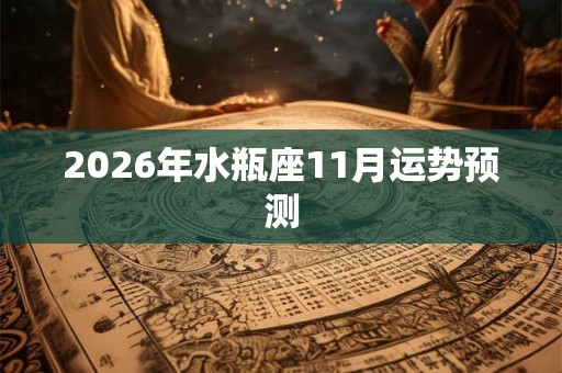 2026年水瓶座11月运势预测