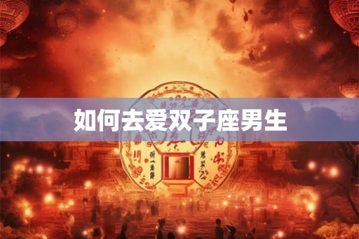 如何去爱双子座男生