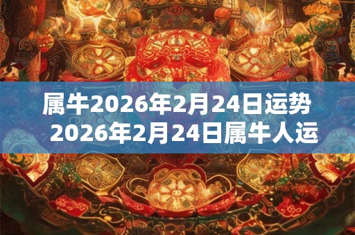 属牛2026年2月24日运势  2026年2月24日属牛人运势详解