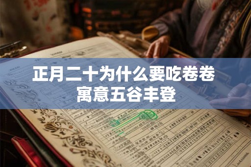 正月二十为什么要吃卷卷 寓意五谷丰登 正月二十为什么要吃卷卷 寓意五谷丰登