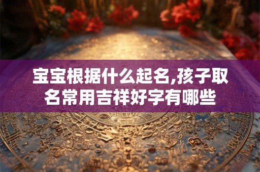 宝宝根据什么起名,孩子取名常用吉祥好字有哪些