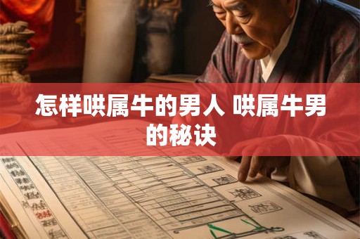 怎样哄属牛的男人 哄属牛男的秘诀
