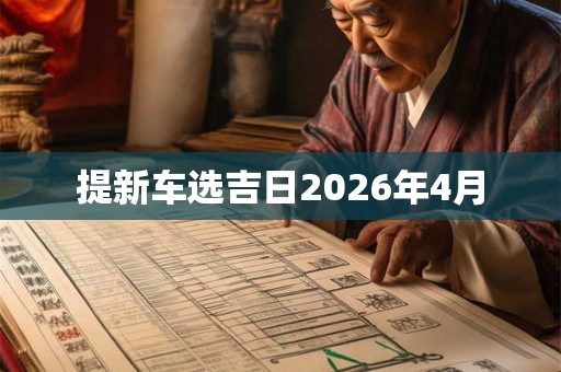 提新车选吉日2026年4月
