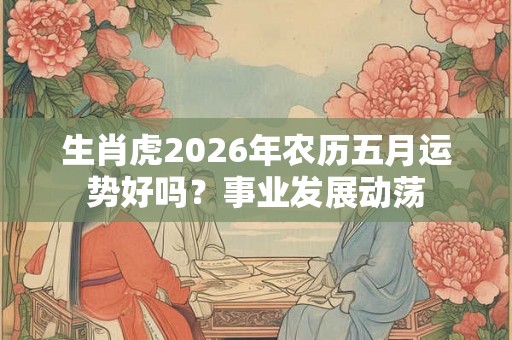 生肖虎2026年农历五月运势好吗？事业发展动荡