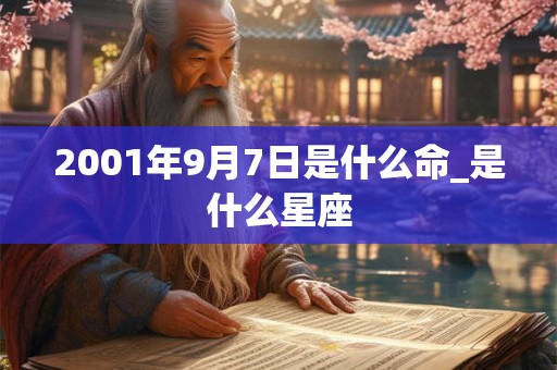 2001年9月7日是什么命_是什么星座 2001年9月7日是什么命_是什么星座
