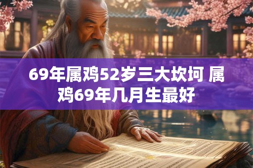 69年属鸡52岁三大坎坷 属鸡69年几月生最好