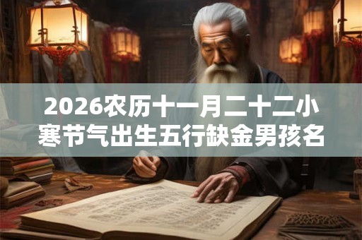 2026农历十一月二十二小寒节气出生五行缺金男孩名字大全 2026农历十一月二十二小寒节气出生五行缺金男孩名字大全