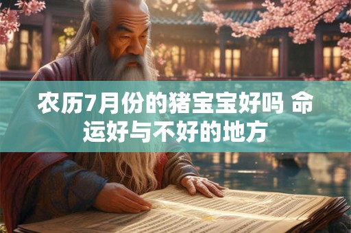 农历7月份的猪宝宝好吗 命运好与不好的地方