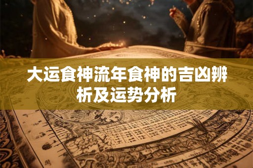 大运食神流年食神的吉凶辨析及运势分析