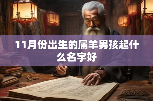 11月份出生的属羊男孩起什么名字好