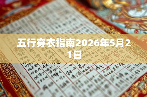 五行穿衣指南2026年5月21日 五行穿衣指南2026年5月21日