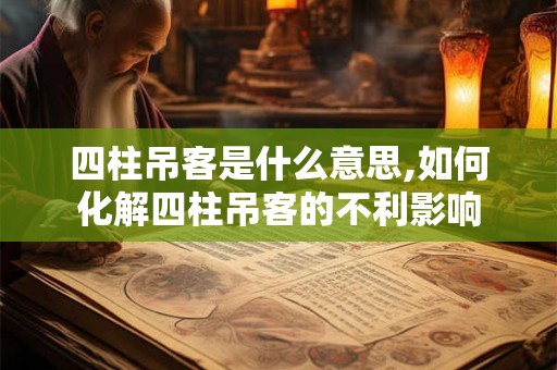 四柱吊客是什么意思,如何化解四柱吊客的不利影响