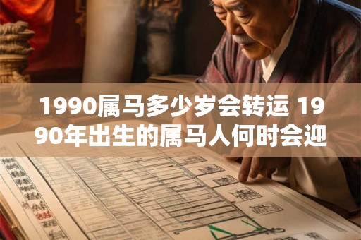 1990属马多少岁会转运 1990年出生的属马人何时会迎来转运