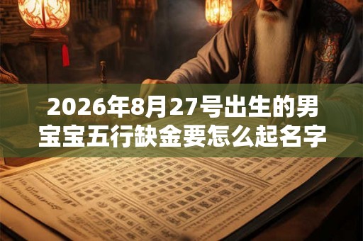 2026年8月27号出生的男宝宝五行缺金要怎么起名字 2026年8月27号出生的男宝宝五行缺金要怎么起名字