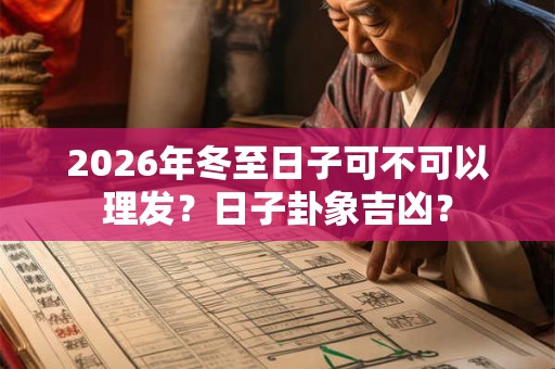 2026年冬至日子可不可以理发？日子卦象吉凶？
