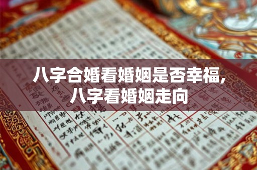 八字合婚看婚姻是否幸福,八字看婚姻走向