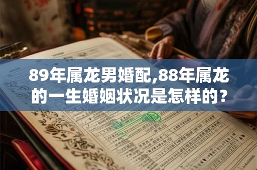 89年属龙男婚配,88年属龙的一生婚姻状况是怎样的? 89年属龙男婚配,88年属龙的一生婚姻状况是怎样的?