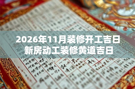 2026年11月装修开工吉日 新房动工装修黄道吉日