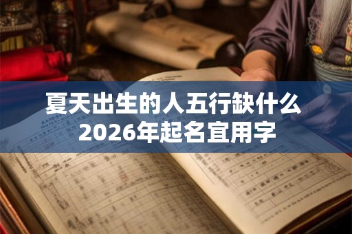 夏天出生的人五行缺什么 2026年起名宜用字