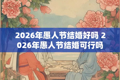 2026年愚人节结婚好吗 2026年愚人节结婚可行吗