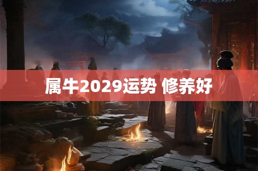 属牛2029运势 修养好