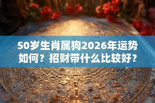 50岁生肖属狗2026年运势如何？招财带什么比较好？